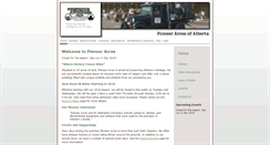 Desktop Screenshot of pioneeracres.ab.ca